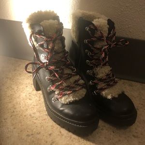 Wool Lined High Heeled Boots